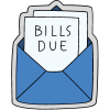 Envelope- Bills due